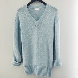 Aritzia Sky Blue V-Neck Sweater